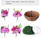 Artificial Fall Mums Flowers Baskets for Outside Decoration, Fake Hanging Silk Fuchsia Flower, Faux Chrysanthemum Summer UV Resistant Realistic for Porch Yard Autumn Decor